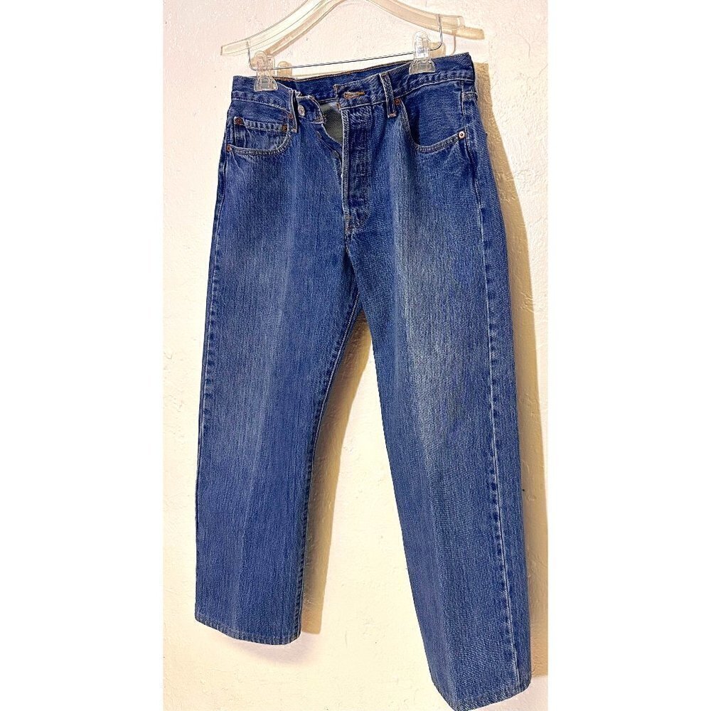 Levi  Strauss Men's 501XX Blue Denim Jeans, 36 W 36 L Straight Leg Casual